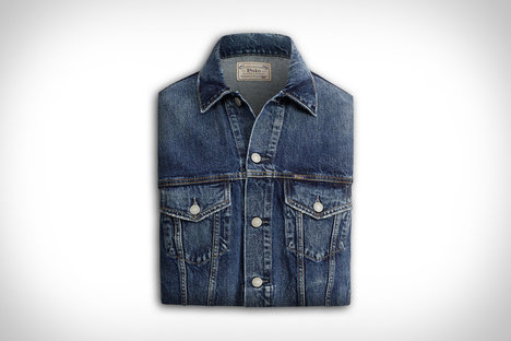 POLO RALPH LAUREN chaqueta de camionero vaquera desgastada